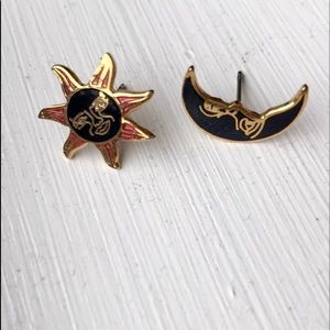 Moon 🌙 & Sun ☀️ post earrings